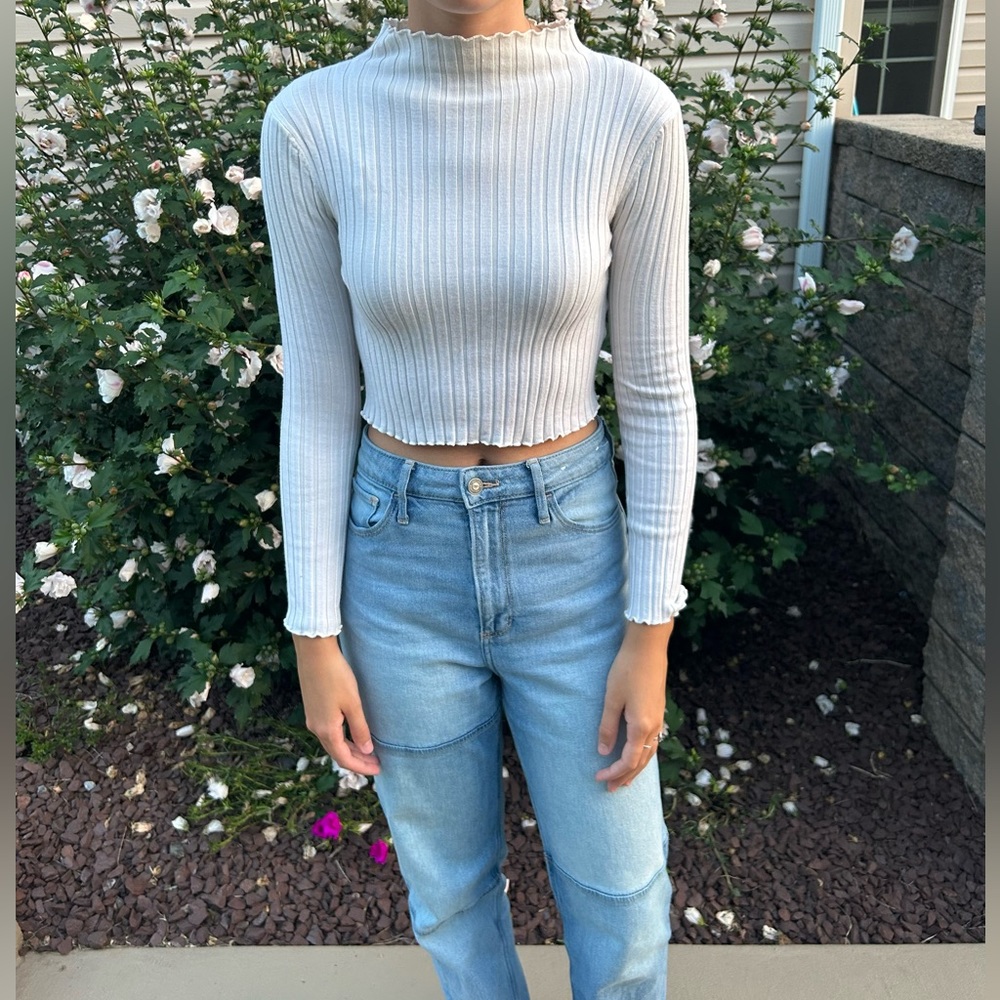 Princess Polly long sleeve crop top